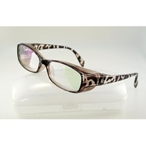 花粉 防止 PC メガネ ブルーライト と 花粉 を カット する おしゃれ なパソコン めがね (べっこう)