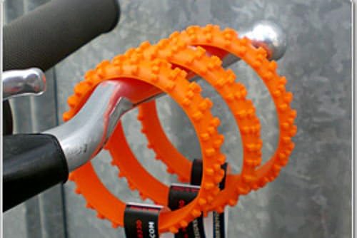 SET OF FIVE ORANGE KNOBBY DIRTBIKE TIRE WRISTBAND MOTO X bracelet ktm 125 250