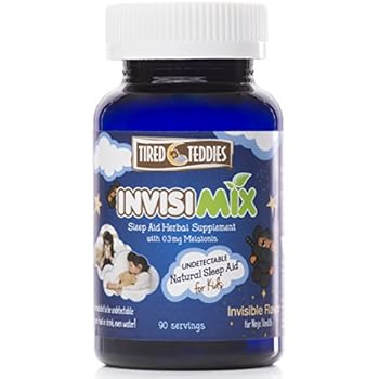 Tired Teddies InvisiMix - Melatonin for Kids; Undetectable Natural Sleep Aid for Kids, with