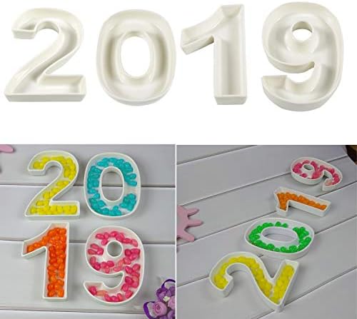 White Ceramic Letter Dish for Table Decoration (2019)