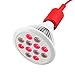 SGROW 24W Red Led Light Red 660nm and Near Infrared 850nm Led Light Therapy Bulbs for Skin and Pain Relief- FDA Cleared