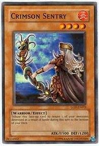 Yu-Gi-Oh! - Crimson Sentry (LON-033) - Labyrinth of Nightmare - Unlimited Edition - Common