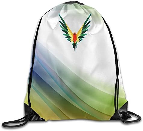 Elsaer Logan Paul's Parrot Logo Bag Maverick Design Sport Gym Sack Drawstring Backpack Bag Drawstring Bag