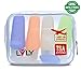 LVLY Travel Bottles TSA Approved Leak Proof 3oz Silicone Travel Toiletries Bottles (4 Pack)