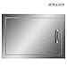 CO-Z Outdoor Kitchen Doors, 304 Brushed Stainless Steel Single Access Doors for Outdoor Kitchen, Commercial BBQ Island, Grilling Station, Outside Cabinet, Barbeque Grill, Built-in (20