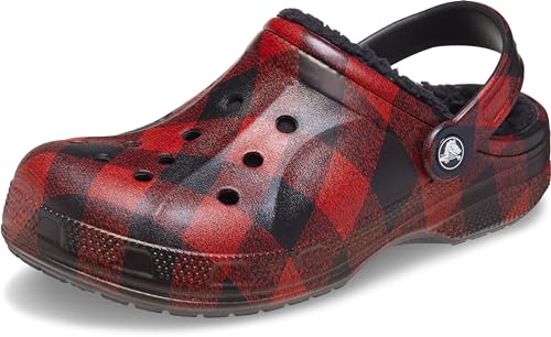 Crocs Unisex Adult Ralen Lined Clogs | Fuzzy Slippers, Buffalo Plaid, 4 Men/6 W…