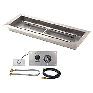 Amazon.com : Stanbroil 30 inch Rectangular Drop-In Fire ...