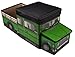 Clever Creations Kids Collapsible Storage Organizer and Ottoman, Perfect Vehicle Themed Toy Chest for Storing Books, Shoes, Games and More, Farm Truck