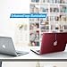 IBENZER Compatible with Old Version MacBook Air 13 Inch Case (2010-2017 Release). Models: A1466 / A1369, Plastic Hard Shell Case with Keyboard Cover for Mac Air 13, Marsala Red, A13MSWR+1