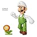 World of Nintendo Super Mario Fire Luigi 4” Articulated Figure with Fire Flower