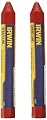 IRWIN Tools STRAIT-LINE Lumber Crayons, Red, 2-Pack (666012)