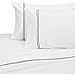 Amazon Brand – Pinzon 400-Thread-Count Egyptian Cotton Sateen Hotel Stitch Sheet Set - King, Navy Blue