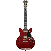 D'Angelico Excel Mini DC Electric Guitar - Trans Cherry