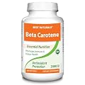 #1 Beta Carotene 25000 IU 180 Softgels by Best Naturals - Provitamin A - Essential Nutrition