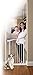Bindaboo Hallway Pet Gate, Swing Closed, White, Extra-Tall