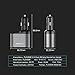 FLOVEME Dual USB Car Charger with Voltage Monitor Cigarette Lighter Socket Splitter 5V 3.1A Fast Charge Car Charger Adapter Compatible for iPhone Xs Max/XR/X/7Plus/8 Samsung Note 9/8/S9 and More