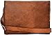Handmadecraft Leather Satchel Shoulder Business Office Smart Casual College Uni Bag Natural Brown Vintage Unisex U4 (Brown)