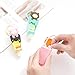 Tubicu Cute Cartoon Bear Silicone Embossed Mini Hand Sanitizer Disposable No Clean Detachable Cover Travel Portable Hangable Fruit-Scented Gel Leak Proof