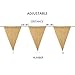 ThxToms (15 Pcs) Burlap Banner, DIY Party Decor for Birthday, Wedding, Baby Shower and Graduation, 14.5ft