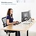 VIVO Dual Glass Ergonomic Universal 15.7 inch Tabletop Monitor Risers | Mid-Sized Desktop Stands for Computer Monitor, TV, Laptop, Notebook, and More (STAND-V000TP)thumb 4