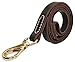 Beirui Genuine Leather Dog Leash - 5 Foot by 5/8 Inch - MultiPurpose Dog Leads - Training & Walking - Best Choice for Pitbull Mastiff etc. Large Macho Dogs,Brown