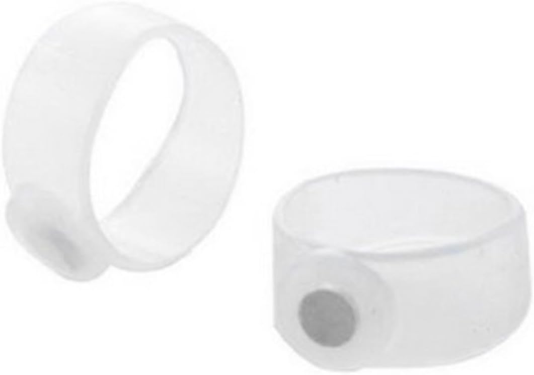 SODIAL(TM) 2 X Silicone Magnetic Body Toe Ring Keep Slim Lose Weight
