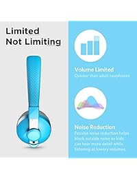 LilGadgets Untangled Pro audífonos inalámbricos para niños con Bluetooth, calidad Premium (varios colores disponibles)., Azul