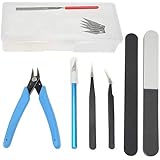 BXQINLENX Professional 8 PCS Gundam Model Tools Kit Modeler Basic Tools Craft Set Hobby Building Tools Kit for Gundam Car Mod