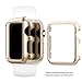 Apple Watch Case 38mm, Imymax Hard Lightweight Aluminum Plated Protective Bumper Shell Cover Cases for Apple iWatch Sport / Edition - Gold