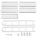 Rackaphile 5-Tier Slim Slide Out Storage Tower Rack Mesh Rolling Organization Serving Cart Shelf for Narrow Spaces Roller, White (5-Tier)