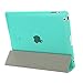 Besdata Ultra Slim Lightweight Smart Stand Cover & Translucent Back Case for Apple iPad 2/iPad 3/iPad 4 Bundle with Auto Wake/Sleep + Screen Protector, Cleaning Cloth & Stylus, Mint Green