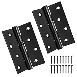 Matte Black Door Hinges 4 Inch x 3 Inch, Heavy Duty