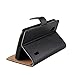 Nexus 4 Case iCoverCase Premium Leather [Card Slot] Wallet Case Kickstand Phone Shell [Book Flip] Cover for LG Google Nexus 4 E960 (Black)