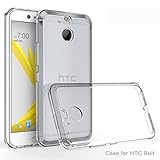 HTC Bolt Case HTC 10 EVO Case Remex [Crystal Clear] Stand Feature [Shockproof] Anti-Scratch And Non-Slip Case Cover for HTC Bolt / HTC 10 EVO (Clear)