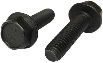 (20) M6-1.0x20 Metric Class 10.9 Hex Flange Bolts Frame Cap Screws Phos & Oil