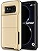 Galaxy S8 Plus Case, [Heavy Duty Drop Protection] Hybrid Card Slot Holder Wallet Cover [Shock Absorption Cover] for Samsung Galaxy S8 Plus by Lumion (D.Folder - Gold Sand)