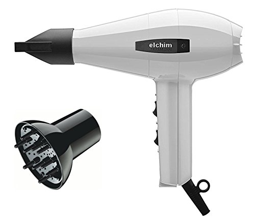 Click Here to See More Images Elchim 2001 Professional White Hair Dryer Bundle (Includes Italian Air Diffuser by amazing saving)