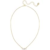 Sorrelli Bindi Pendant Necklace – Delicate Baguette Crystal Bar on Adjustable Bright Gold-Tone Chain and Crystal Clear Crystal