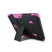 Galaxy Tab 4 10.1 Case, Kuteck® Samsung Galaxy Tab 4 10.1 Tablet SM-T530 T531 T535 Case - High Impact Resistant Full-body Protection Hybrid Armor Defender Case Convertible Built in Stand for Samsung Galaxy Tab 4 10.0 with 1 Stylus (Hot Pink / Black)