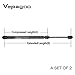 Vepagoo 6245 Front Hood Struts Shocks Compatible with Shock Strut 745Li 745i 750Li 750Li xDrive 750i 750i xDrive 760Li 760i Alpina B7 Gas Charged Hood Lift Support Prop (Set of 2)