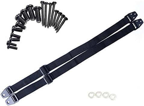 TV Flat Screen and Furniture Hardware Anti-Tip Straps - Multifunctional Anchors with All Metal Parts for Baby Proof(2 PACK)