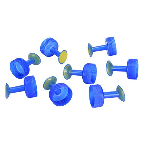 LONG7INES 8Pcs Portable Bottle Cap Sprinkler Watering, 30mm Little Sprinkler Head, Blue