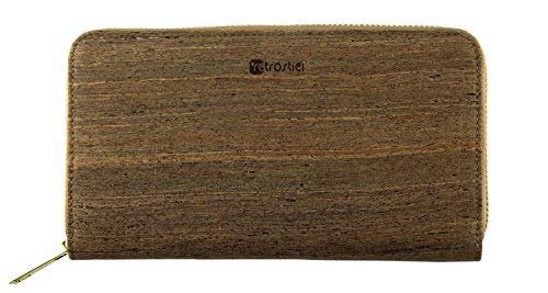 Cork Purse for Women Wallet Vegan Maroon