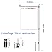 BonyTek Garden Flag Stand Flagpole, Black Wrought Iron Small Flag Stand for Yard Garden Flag Pole Flag Holder with Garden Flag Rubber Stopper and Anti-Wind Clip - 36.22