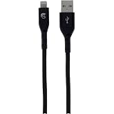 Scipio 4ft Kevlar Lightning to USB-A Braided Cable STLIGHTA4 - Lightning to Type A Charging Cord Black