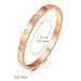 MVCOLEDY Valentine's Day Gift Jewelry Rose Gold Plated Bangle Bracelet Stone Stainless Steel Heart Crystal Bangle Bracelets for Women Jewelry Size 6.7