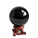 Mina Heal Black Obsidian Sphere for Meditation, Feng Shui, and Divination – Authentic Obsidian Crystal Ball for Protection and Energy Cleansing
