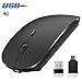 Wireless Mouse, Computer Mouse, Candywe 2.4G Slim Silent Click Noiseless Optical Mouse with USB Receiver & Type-C Adapter, Wireless Mouse for Laptop, Computer, Notebook, Desktop, PC, MacBook