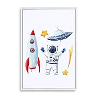Framed Canvas Wall Art Cartoon Children's Room Canvas Prints Home Artwork Decoration for Living Room,Bedroom - 16x24 inches
