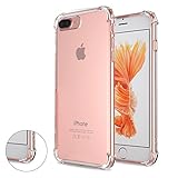 iPhone 7 Plus Case Shock Absorption, Premium Crystal Clear iphone 7 Plus Protective Cover Case, Bumper Soft TPU Cover Case for for iPhone 7Plus 5.5 Inch
